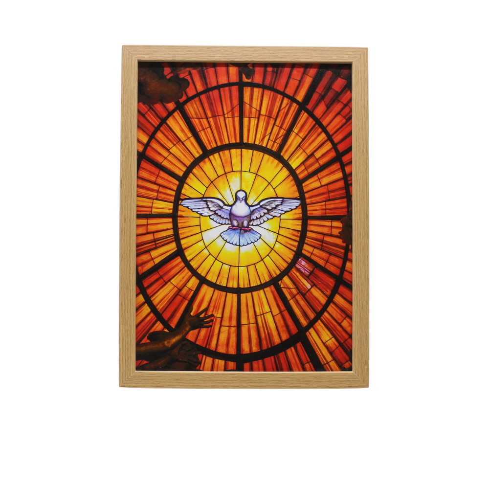 Holy Image Wall/Table Light Box /Altar - Holy Spirit