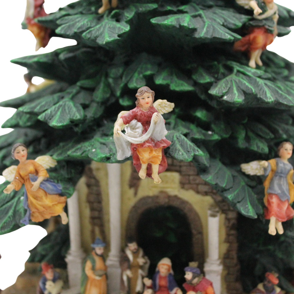 Polyresin Christmas Tree/Nativity Scene