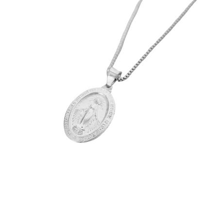 (PREORDER)Silver Miraculous Medal/Chain Set - 925 Silver