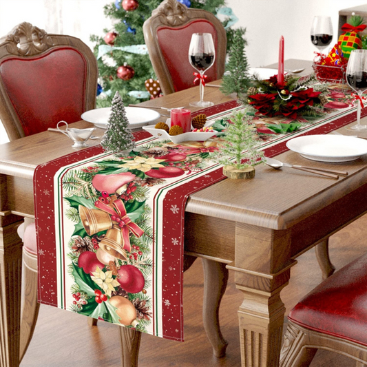 Christmas Table Runners (Linen) 4 Designs 72 x 13inch