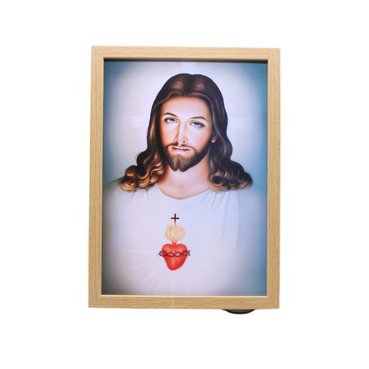 Holy Image Wall/Table Light Box /Altar - Sacred Heart of Jesus