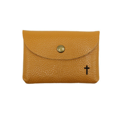 Leather Rosary pouch with Button Closure