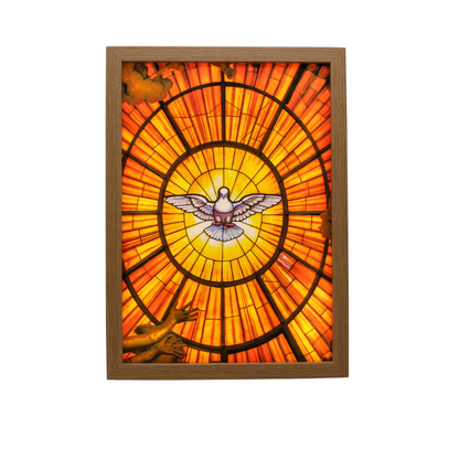 Holy Image Wall/Table Light Box /Altar - Holy Spirit