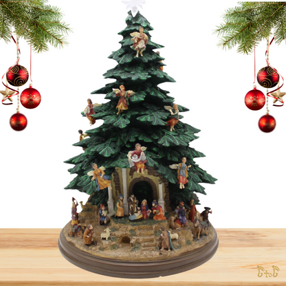 Polyresin Christmas Tree/Nativity Scene