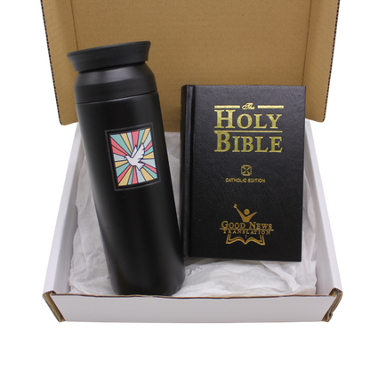 Baptism Set - Good New Bible/ Holy Spirit Thermal Bottle