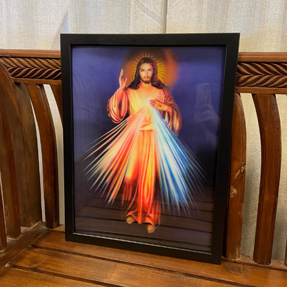 3D Holy Image Framed Wall Picture