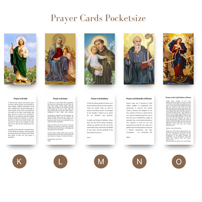 Prayer Cards, Pocketsize