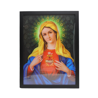 3D Holy Image Framed Wall Picture