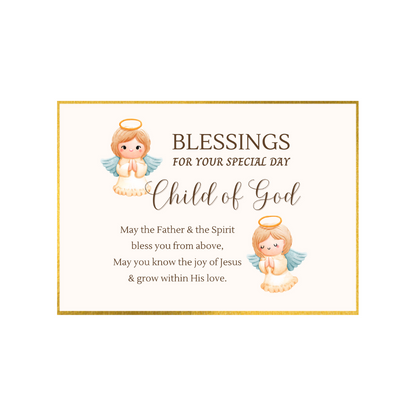 Child/Baby Blanket - Baptised in Christ/Child of God (Personalisation Available)