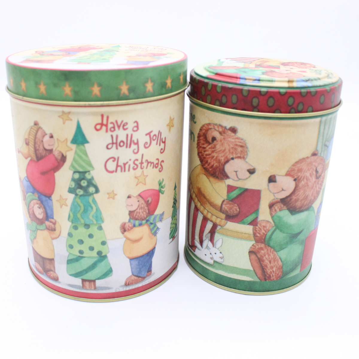 Christmas Storage Tins (Design B)