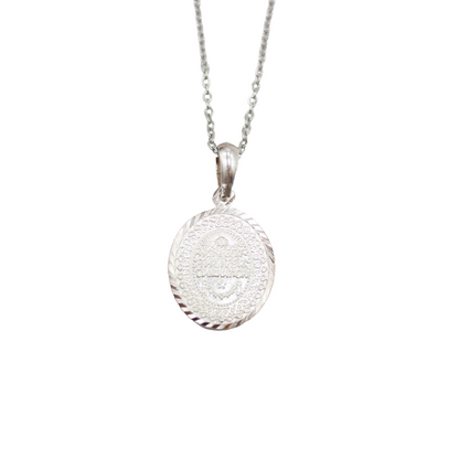 Silver Our Lady of Guadalupe Medal/Chain Set