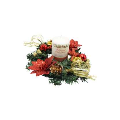 Christmas Gift Set - Christmas Candle/Wreath