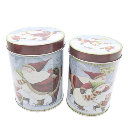 Christmas Storage Tins (Design D)