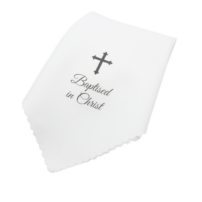 Personalised Baptism Candle /Cloth set