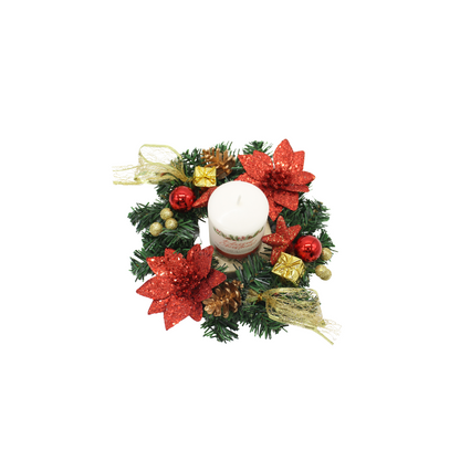 Christmas Gift Set - Christmas Candle/Wreath