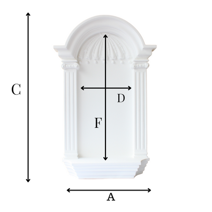 Polystone Wall Altar Italian Design (Pick Up Only)