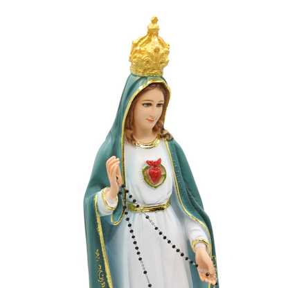 Our Lady of Fatima Statue - 50cm (Gold Trim)