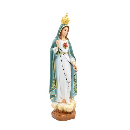 Our Lady of Fatima Statue - 50cm (Gold Trim)