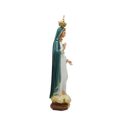 Our Lady of Fatima Statue - 50cm (Gold Trim)