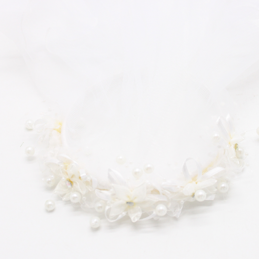 Flower hairband/Veil for Holy Communion/Confirmation