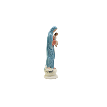 Our Lady & Child Jesus Ceramic Statue - 17cm color