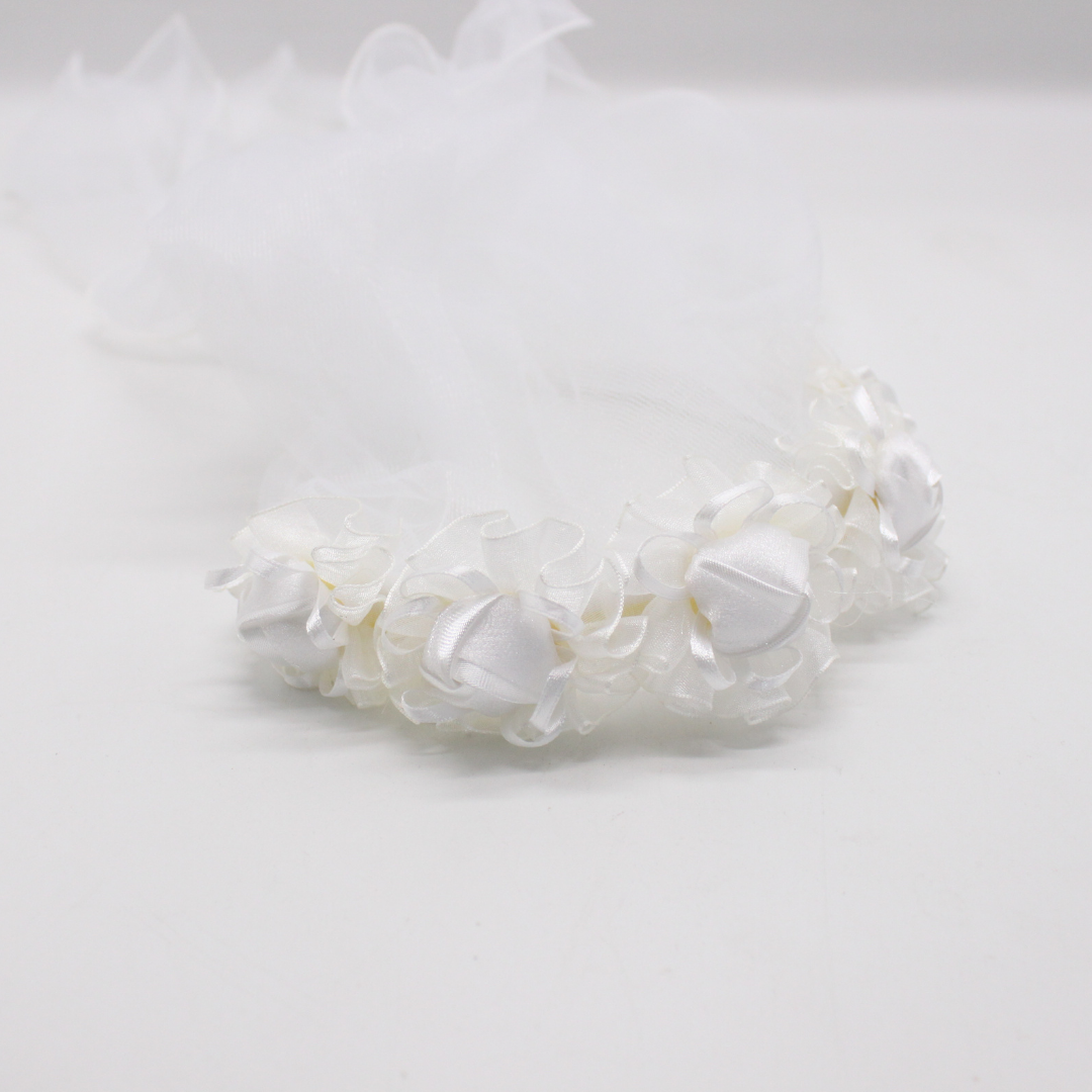 Flower hairband/Veil for Holy Communion/Confirmation