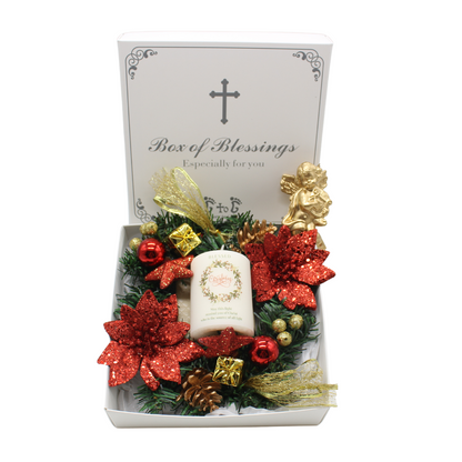 Christmas Gift Set - Christmas Candle/Wreath