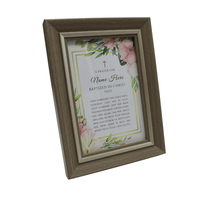 Baptism Prayer Plaque (With Name & Date Personalisation)