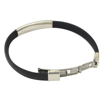 Rubber/Stainless Steel Hope Bracelet