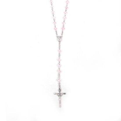 Korean Crystal Rosary - Black/Lt Blue/Pink/Turquoise/Red/White