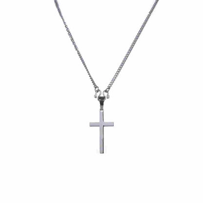 Stainless Steel Plain cross/Chain 5cm