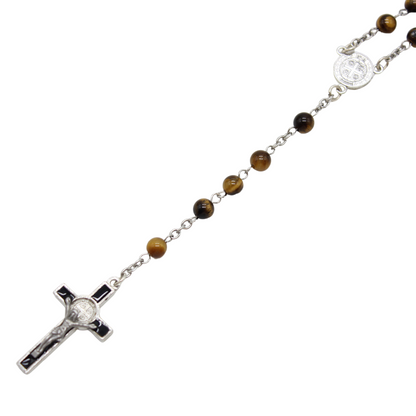 Natural Stone Rosary - 21 Stone Designs Available (Personalisation Available)