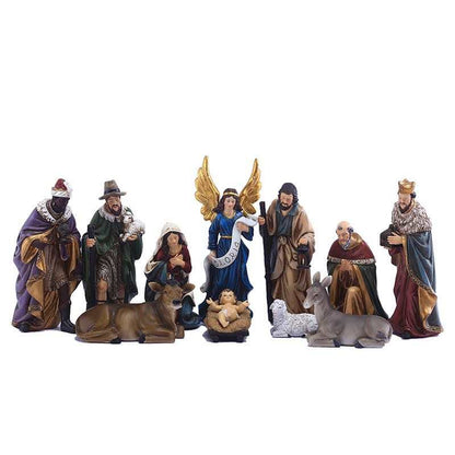 Christmas Polystone Nativity Set 8"